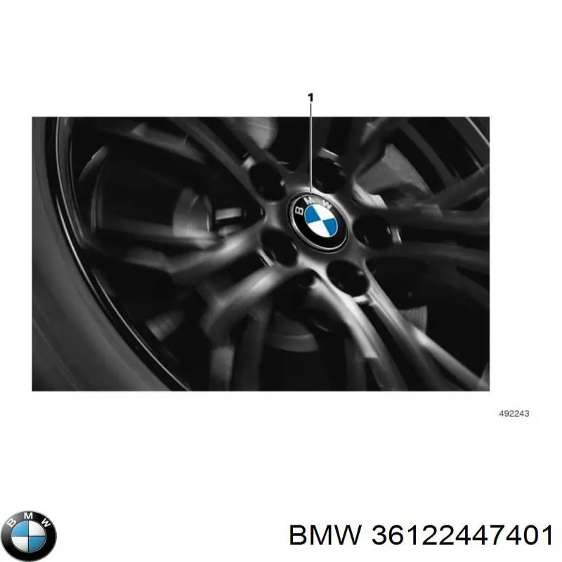 Ковпачок колісного ніпеля BMW 36122447401 ціна, від 34.52 USD