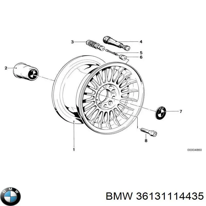 Ковпаки на диски BMW 36131114435 ціна, від 30.82 USD