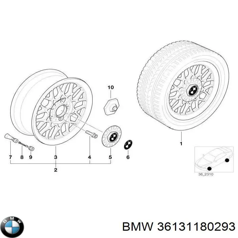 36131180293 BMW Ковпаки на колеса