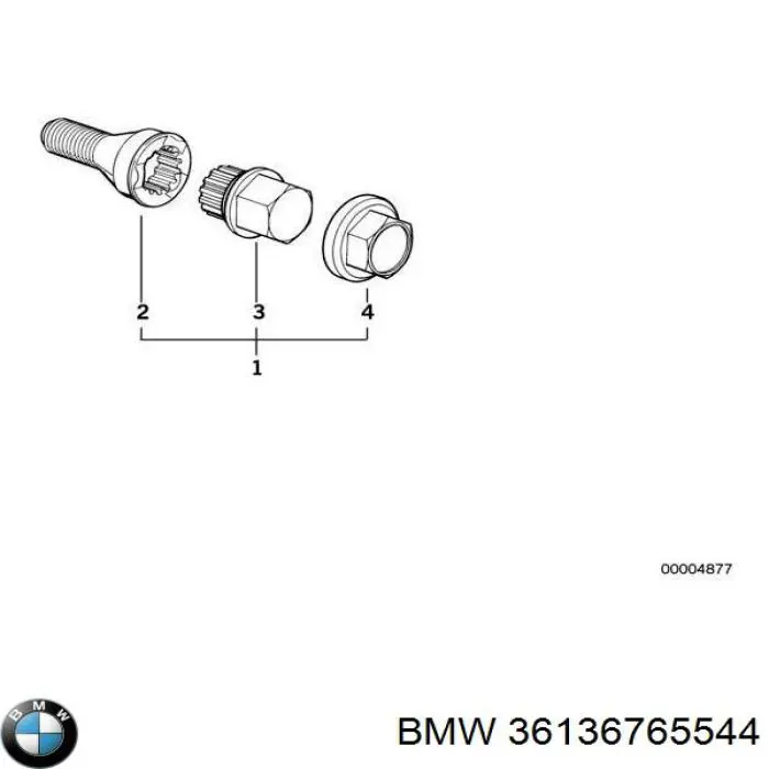Купити 36136765544 BMW 