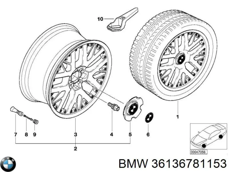 Колісний болт BMW 36136781153 ціна, від 4.67 USD
