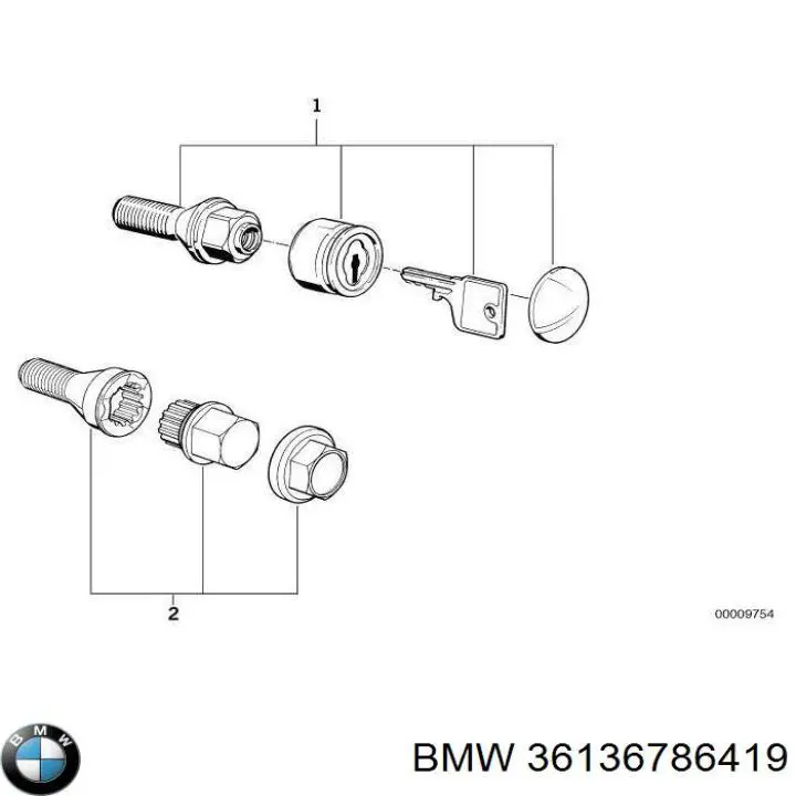Болти колісні BMW 5 