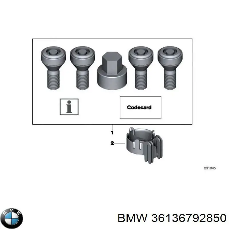 36136792850 BMW Болти до колеса