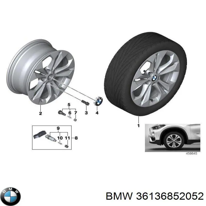 Ковпаки на диски BMW 36136852052 ціна, від 12.67 USD
