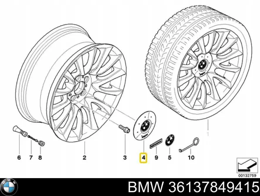 BMW 36137849415 ціна, від 80.95 USD