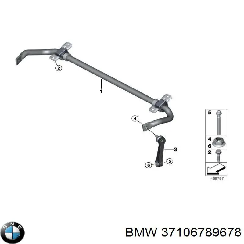 Гайка кріплення приймальної труби глушника (штанів) 37106789678 BMW