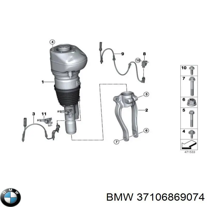  BMW 37106869074 ціна, від 50.68 USD