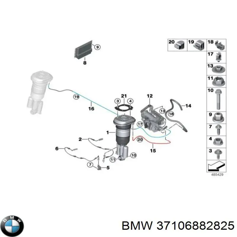  BMW 37106882825 ціна, від 253.31 USD