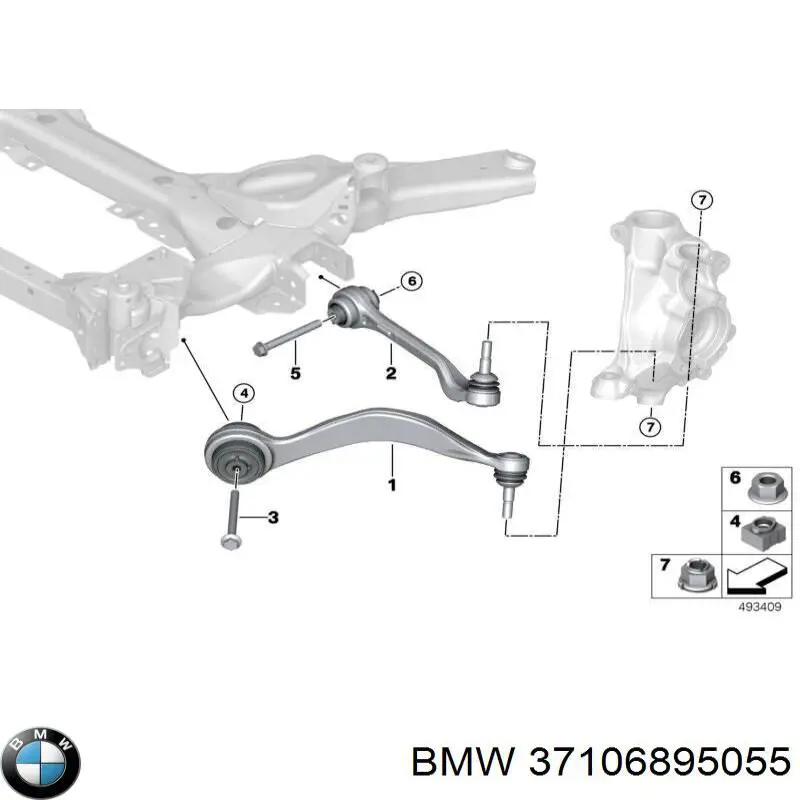 Купити 37106895055 BMW Амортизатора передній лівий