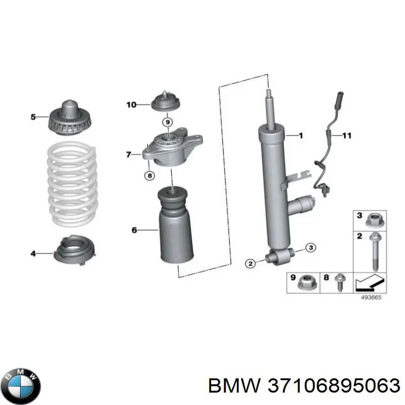 37106895063 BMW Амортизатори задні