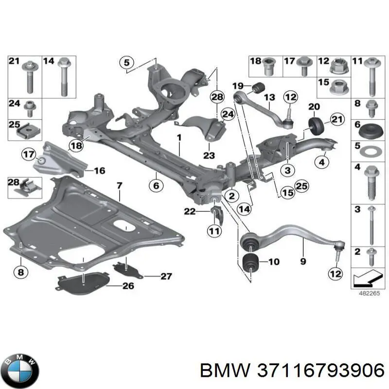 Купити 37116793906 BMW 