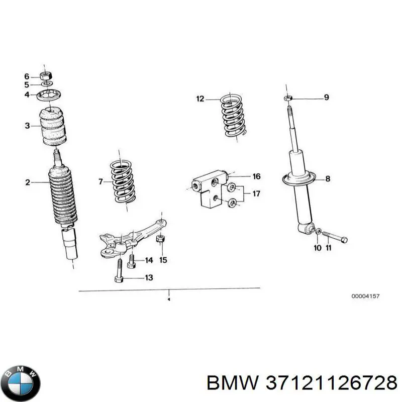  BMW 37121126728 ціна, від 86.14 USD