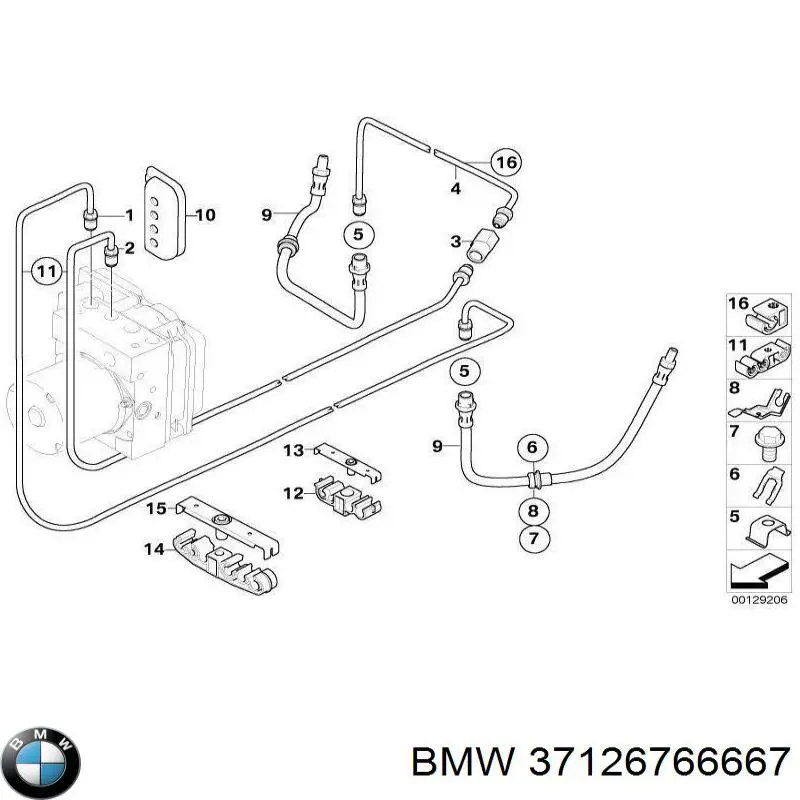 Купити 37126766667 BMW 