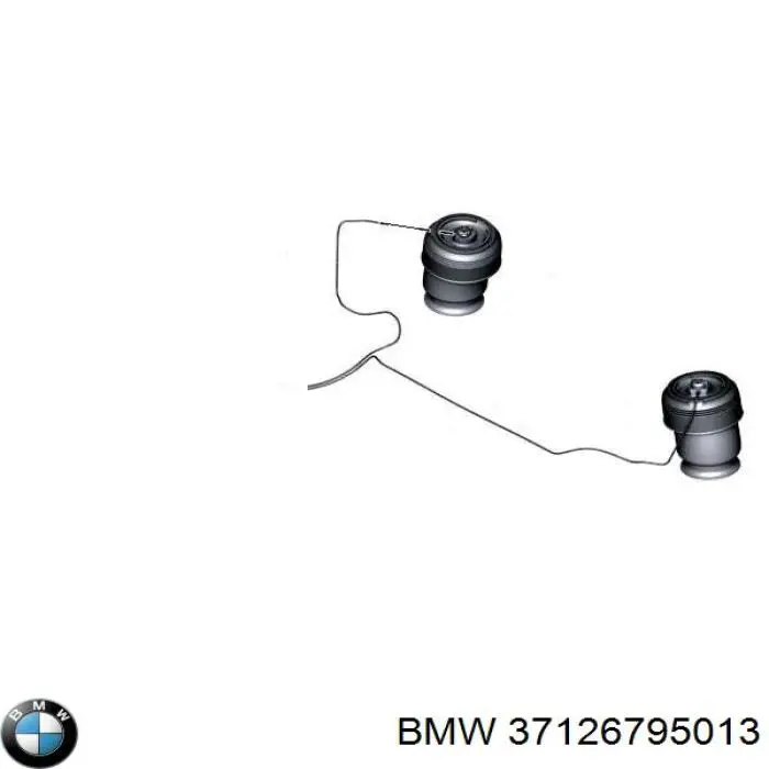 Пневмоподушка/Пневморессора моста заднього 37126795013 BMW