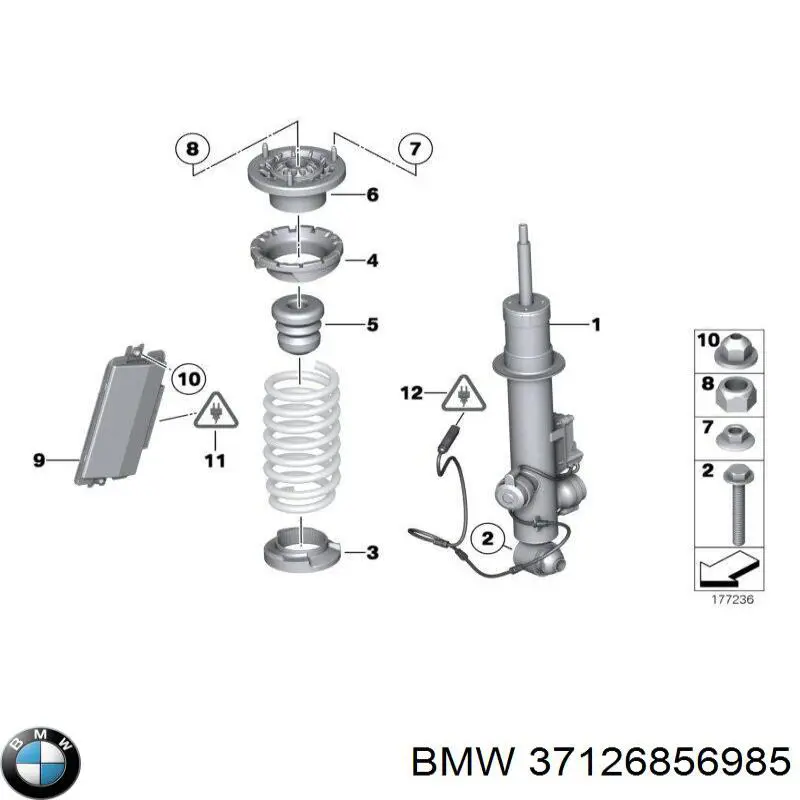 319067 Sachs Амортизатор задній, лівий
