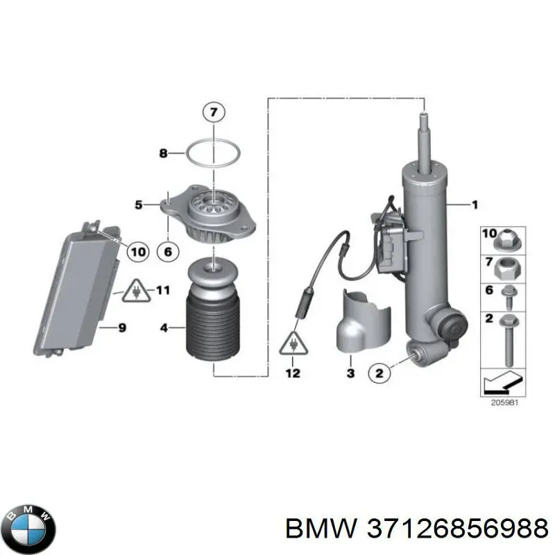 319044 Sachs Амортизатор задній, правий
