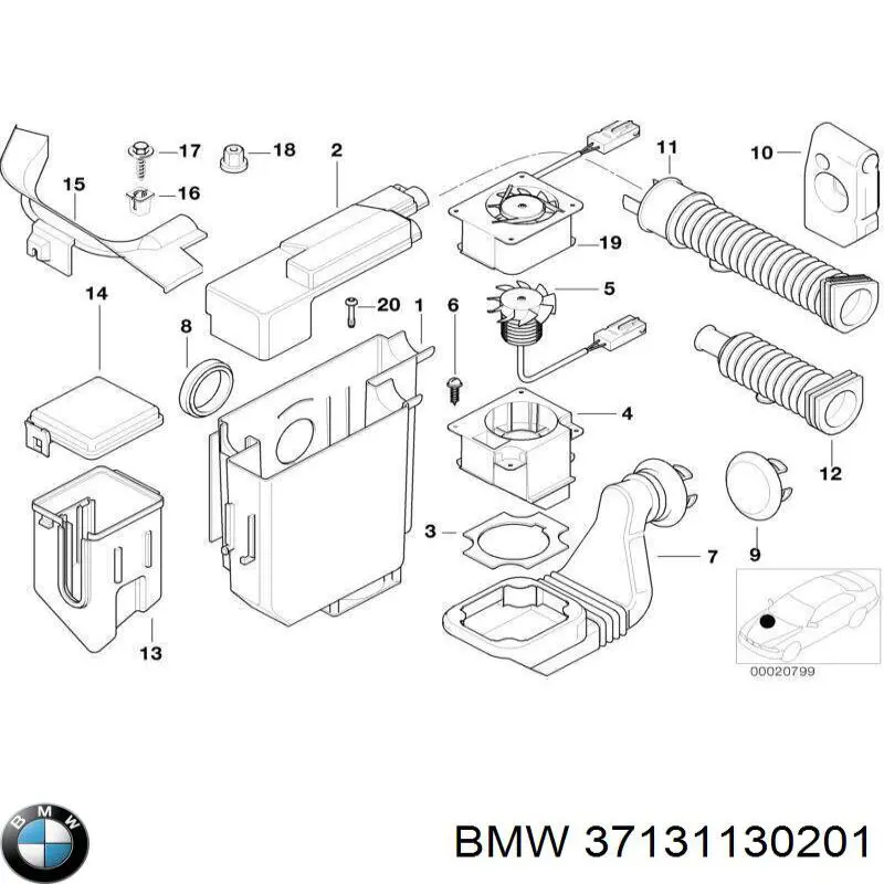 Купити 37131130201 BMW 