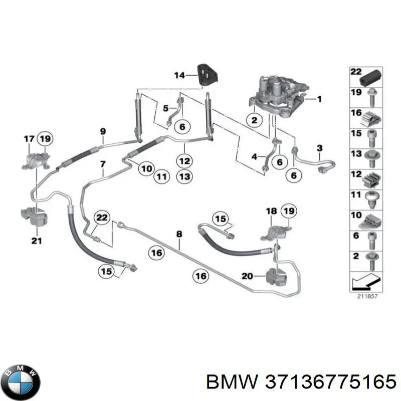  BMW 37136775165 ціна, від 33.86 USD