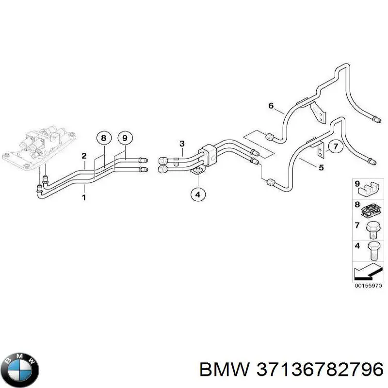  BMW 37136782796 ціна, від 41.55 USD