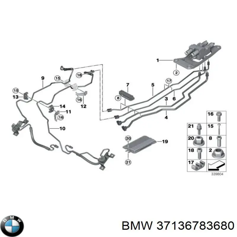  BMW 37136783680 ціна, від 69.41 USD
