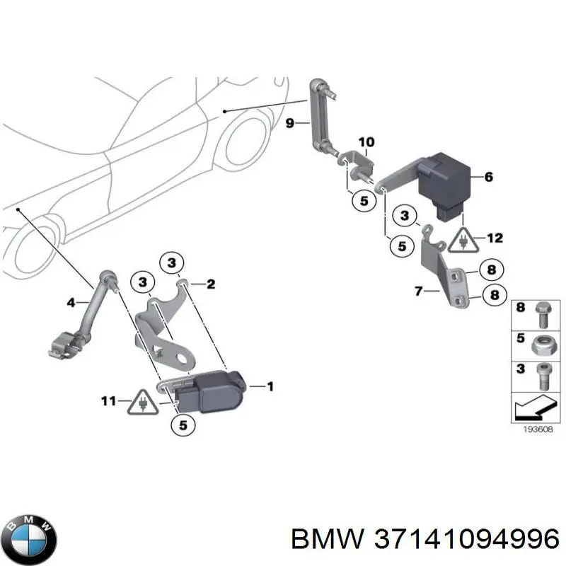 Купити 37146780190 BMW 