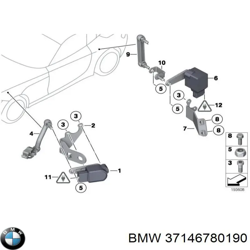  BMW 37146780190 ціна, від 8.87 USD