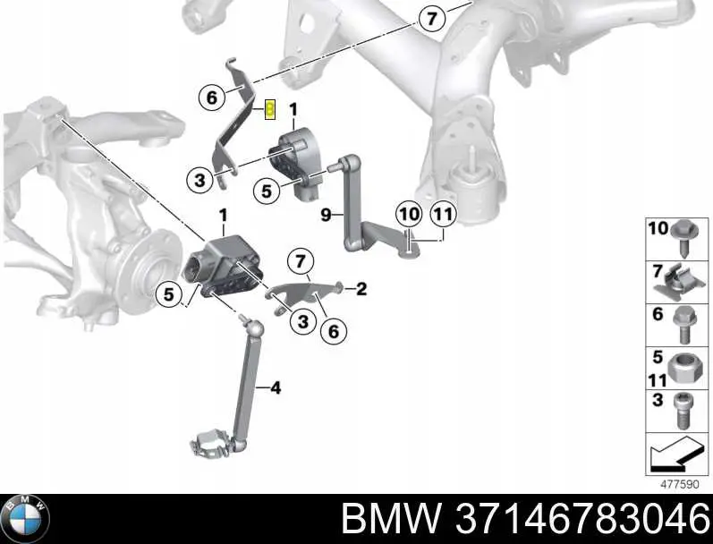Купити 37146888955 BMW 