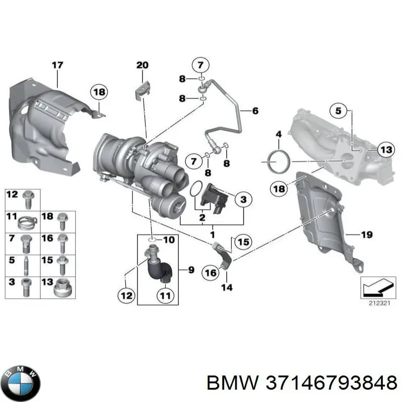  BMW 37146793848 ціна, від 32.39 USD