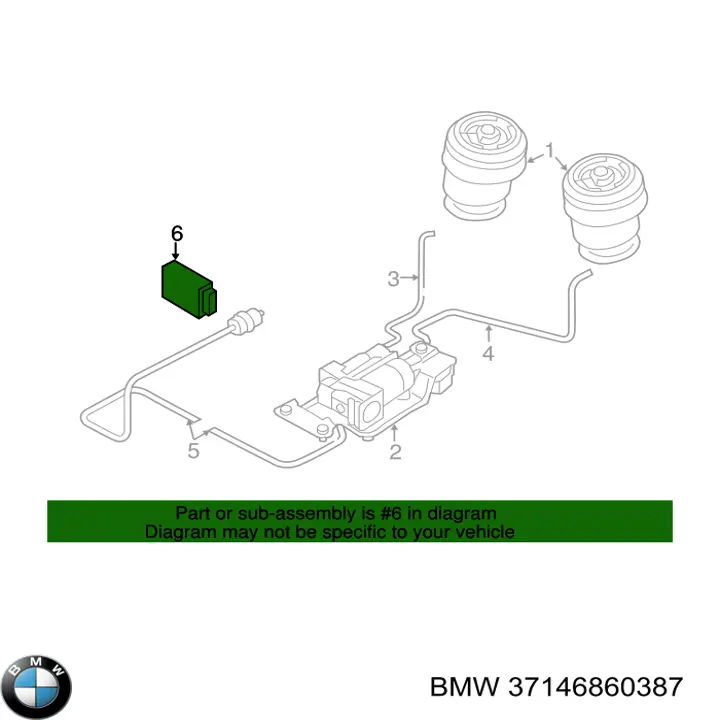 37146860387 BMW Блок управління пневмопідвіскою