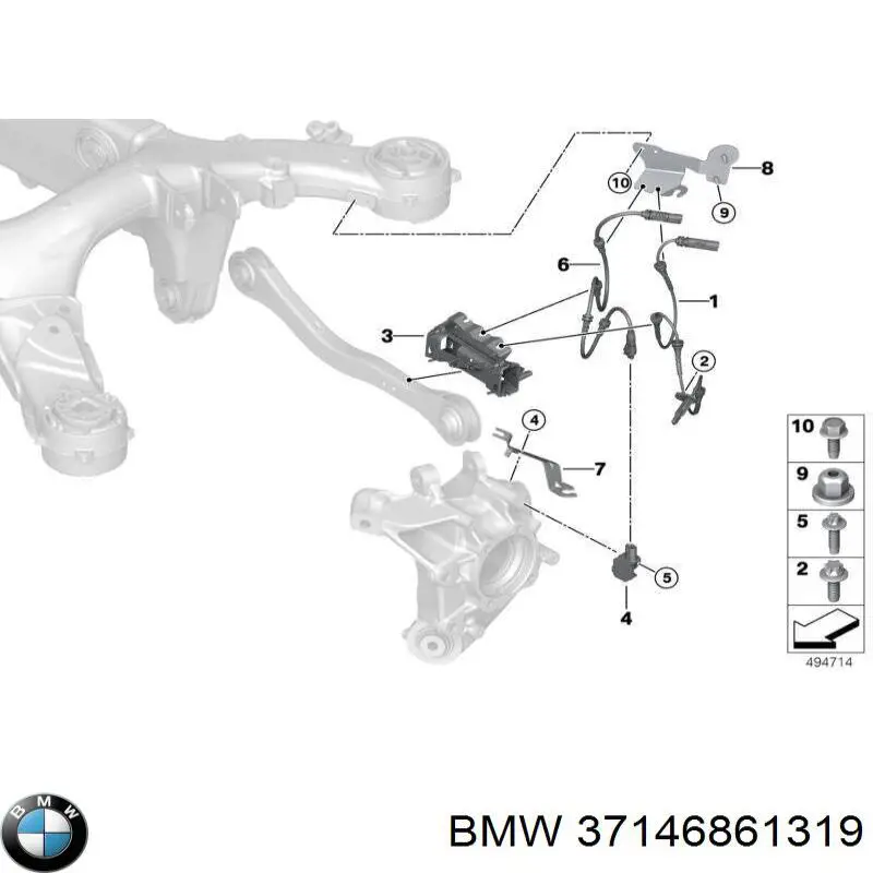 Датчик поперечного прискорення (ESP) BMW 37146861319 ціна, від 28.22 USD