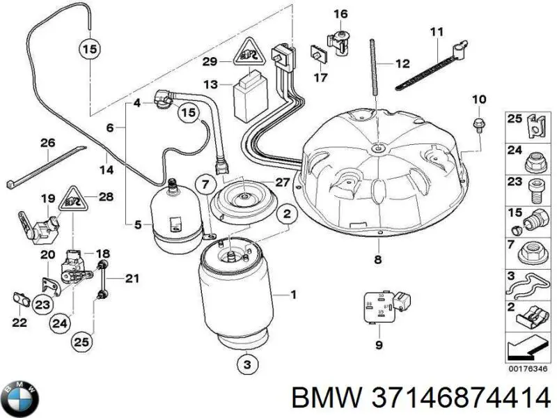 Купити 37146874414 BMW 