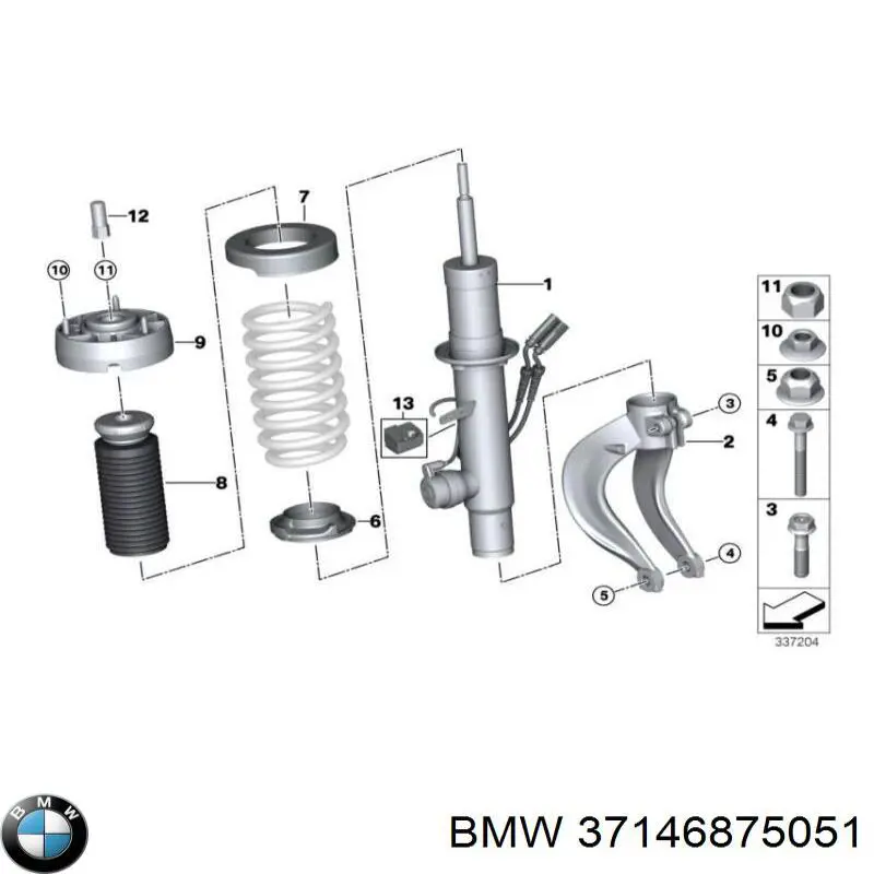 37146860844 BMW Датчик поздовжнього прискорення