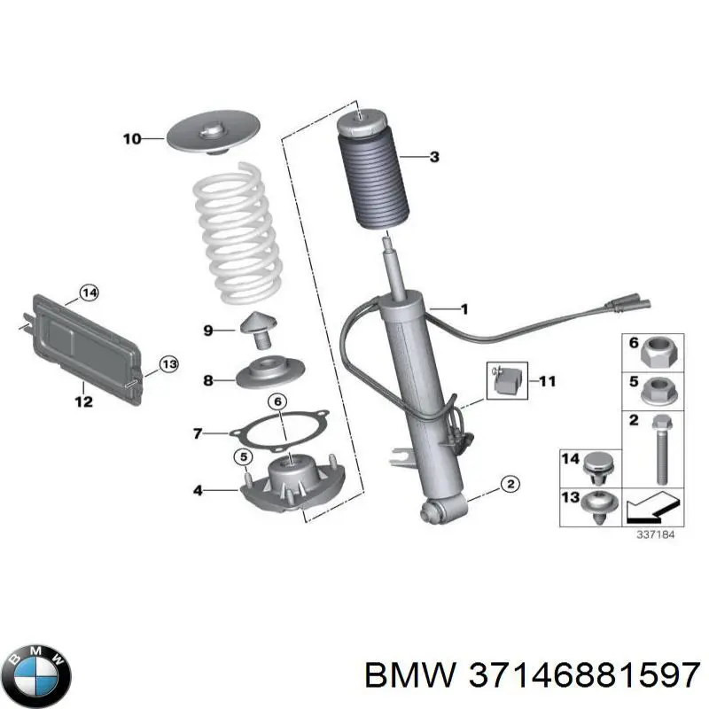 Блок керування пневмопідвіскою BMW 37146881597 ціна, від 94.79 USD