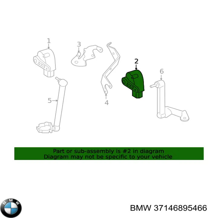 37146895466 BMW Датчик рівня положення кузова, передній