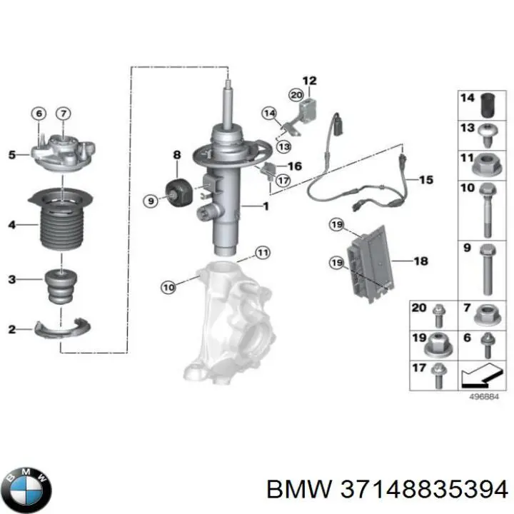 Купити 37148835394 BMW 
