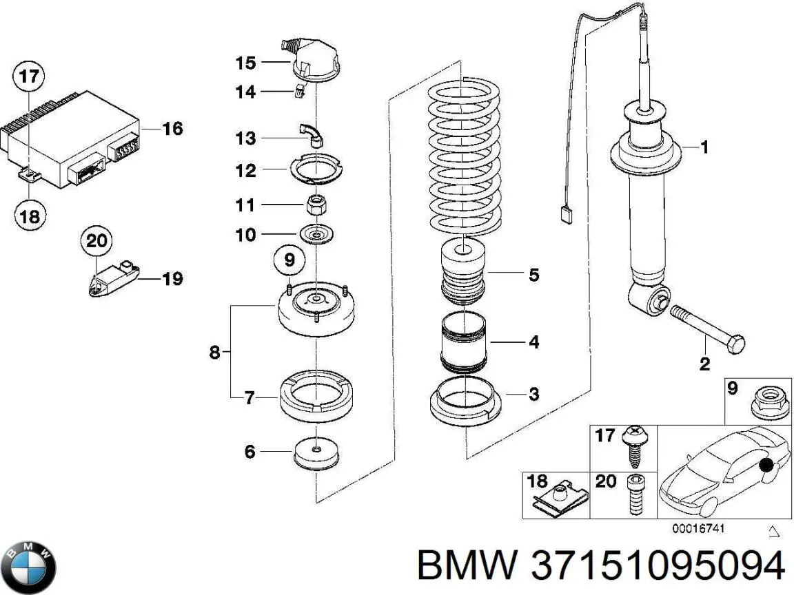  BMW 37151095094 ціна, від 164.56 USD