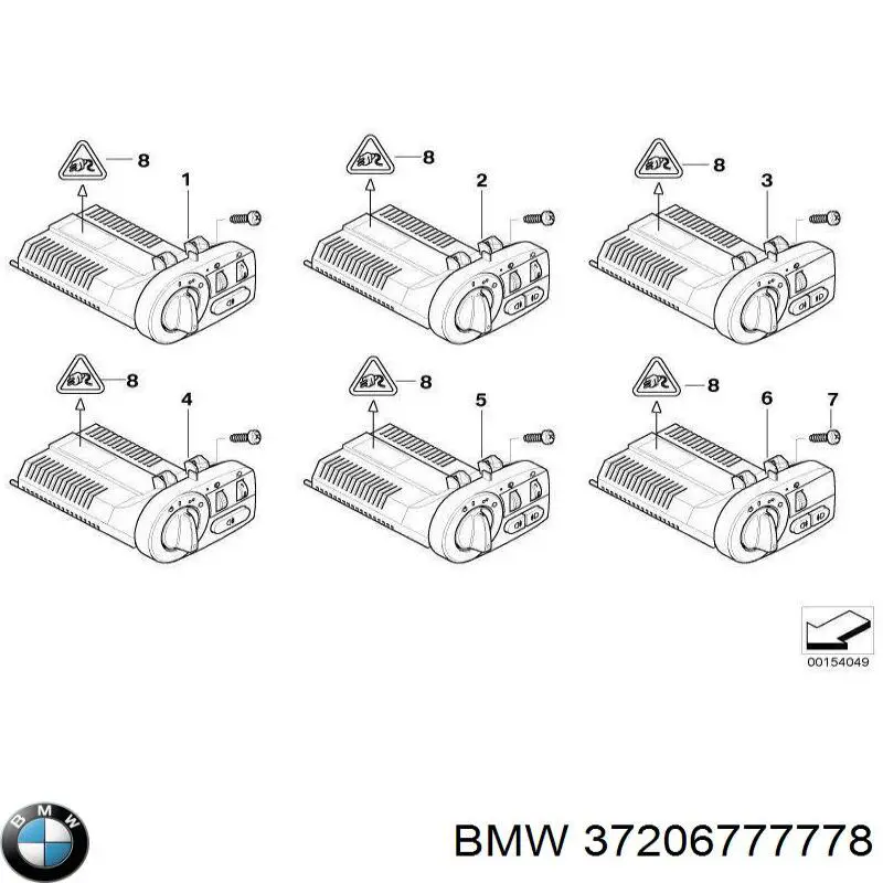 Купити 37206777778 BMW 