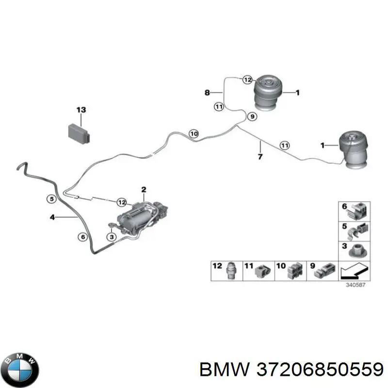 Купити 37206850559 BMW 