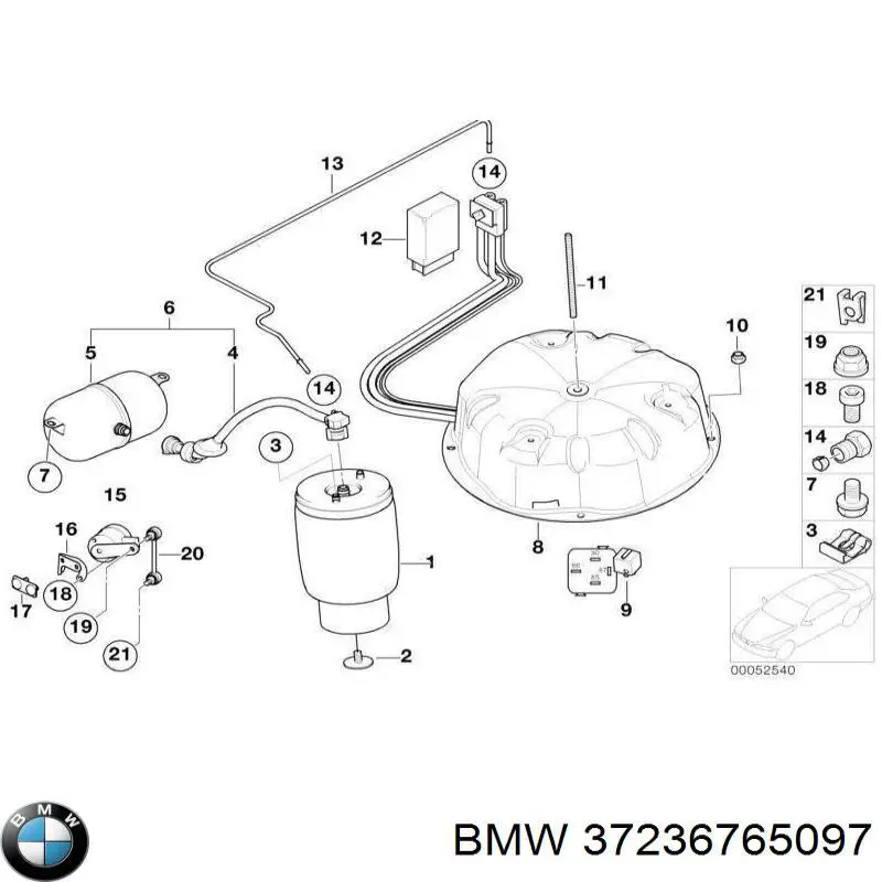 Купити 37236765097 BMW 