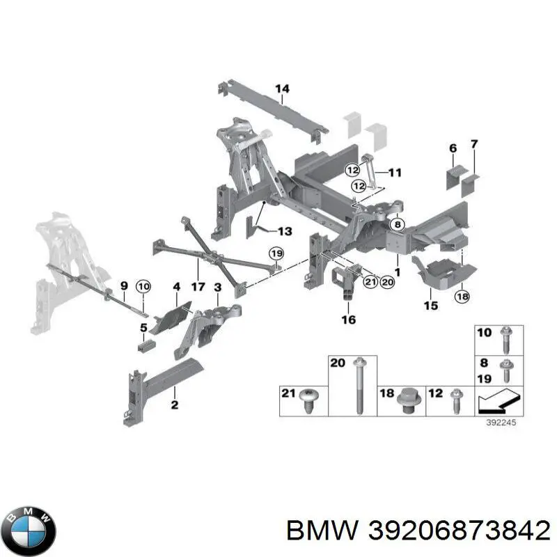  BMW 39206873842 ціна, від 1266.57 USD