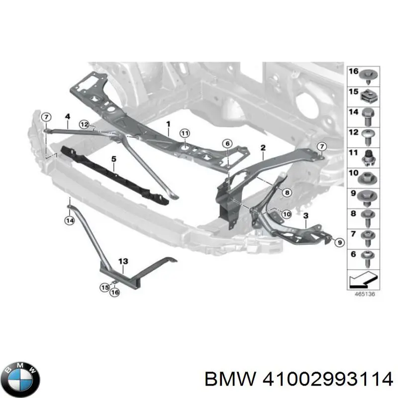  Петля заднтої двері, правої BMW X1 