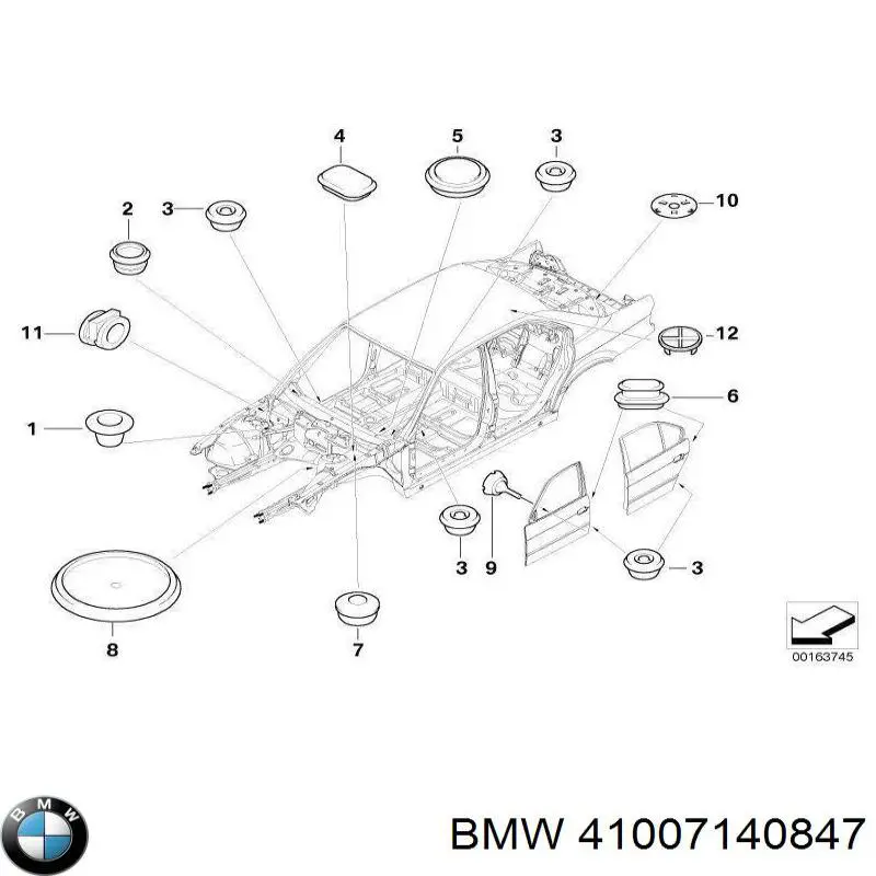 Ремкомплект головного гальмівного циліндру BMW 41007140847 ціна, від 1.27 USD
