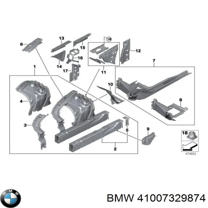  BMW 41007329874 ціна, від 190.03 USD