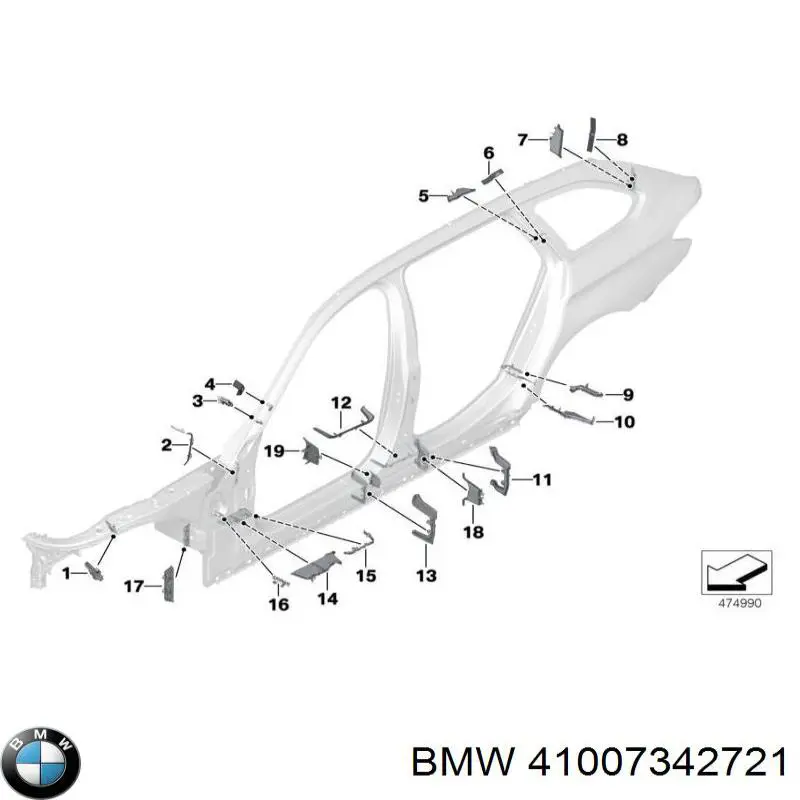  BMW 41007342721 ціна, від 51.55 USD