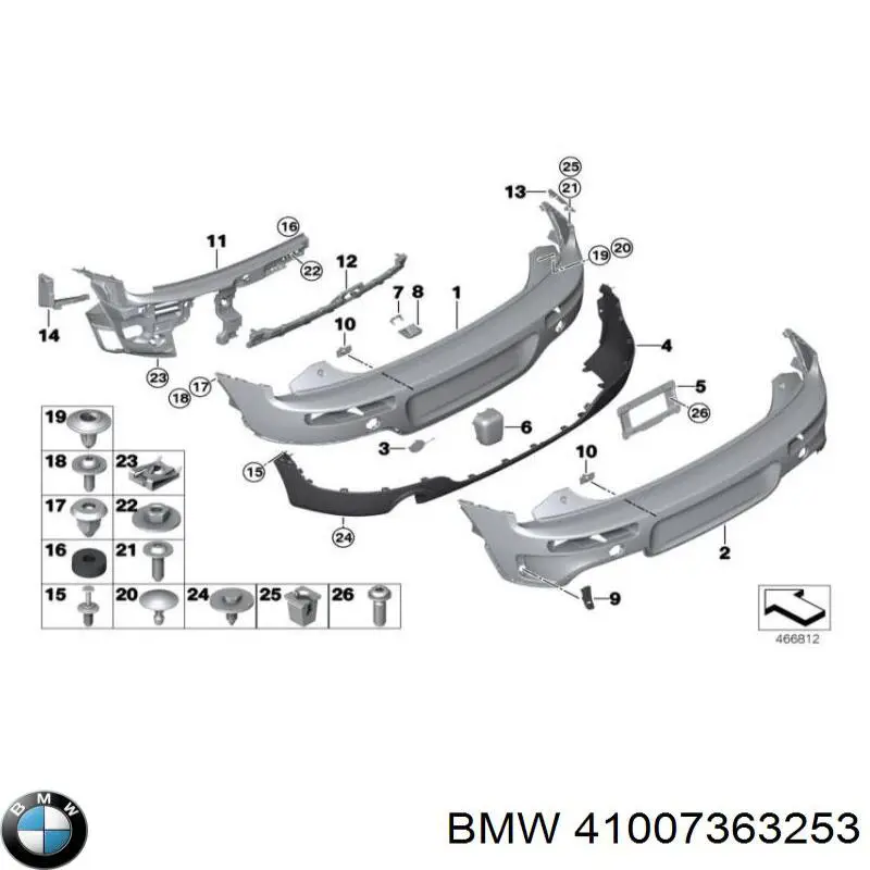 П'яті двері BMW 41007363253 ціна, від 324.97 USD