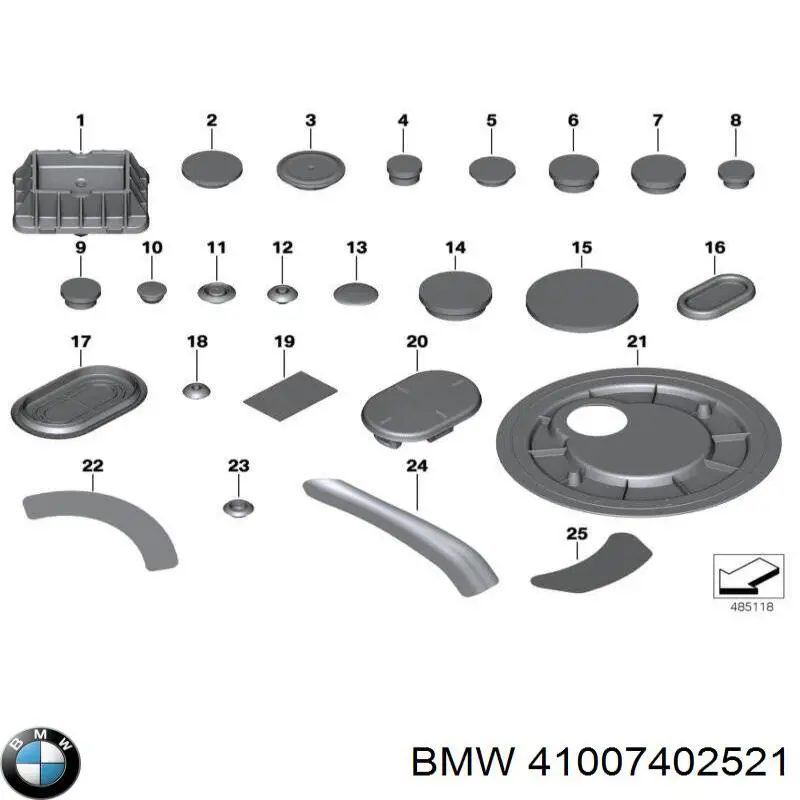 41007402521 BMW Перегородка