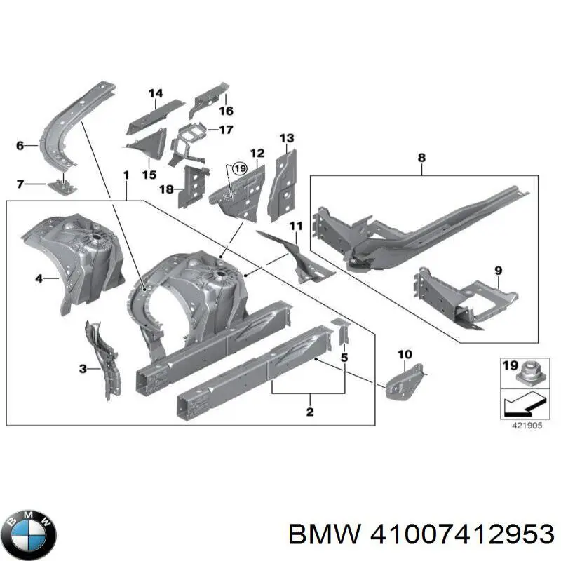  BMW 41007412953 ціна, від 206.57 USD