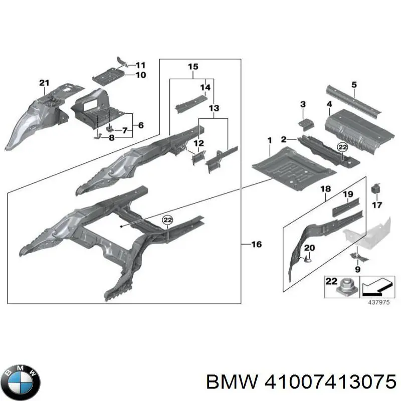 41007413075 BMW 