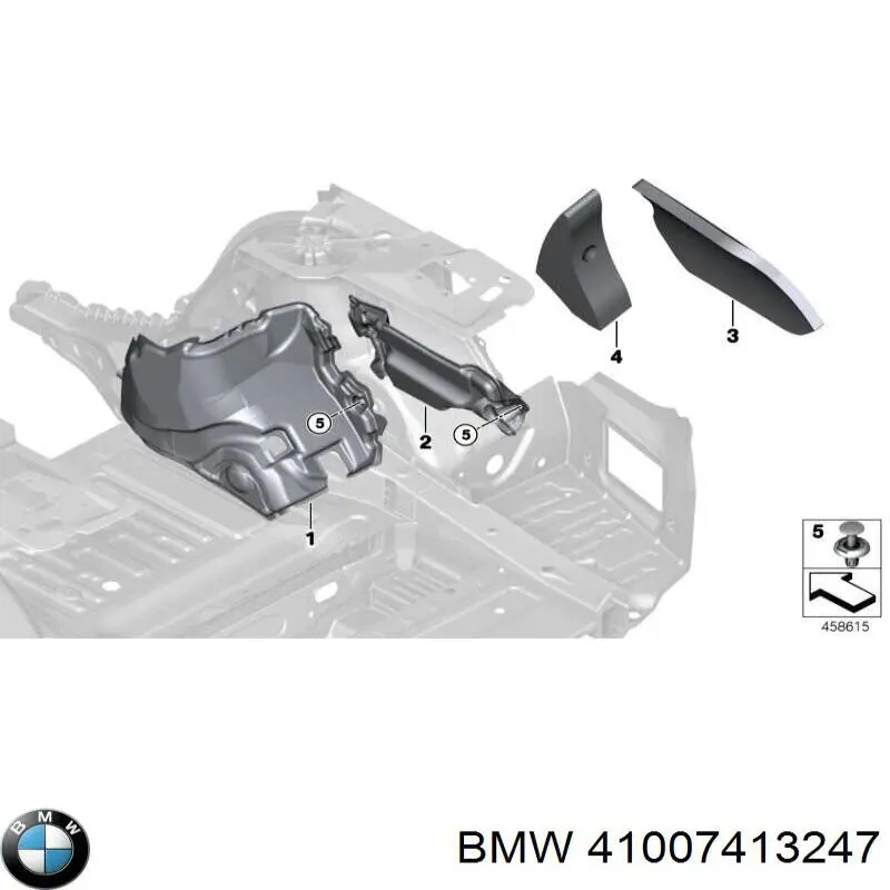 41007413247 BMW Отвір передніх лівих дверей