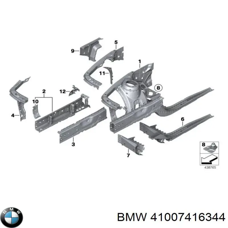  41007416344 BMW